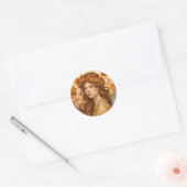 Herfst Fairy ronde sticker (Envelop)