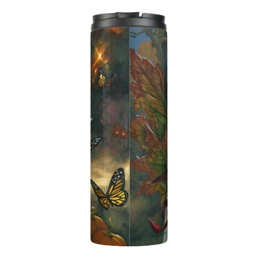 "Herfst Fairy" Thermische Tumbler Thermosbeker (Achterkant)