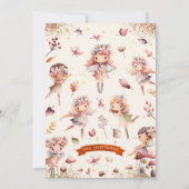 Herfst Fairy Verjaardagsuitnodiging - BK161 Kaart (Achterkant)