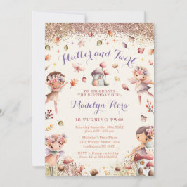 Herfst Fairy Verjaardagsuitnodiging - BK161 Kaart