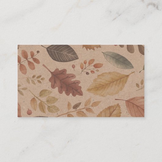 Herfst Fairy Woodland Luier Raffle Informatiekaartje (Achterkant)