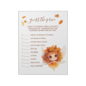 Herfst Fairy Woodland Raad de prijs Notitieblok (Linkerzijde)