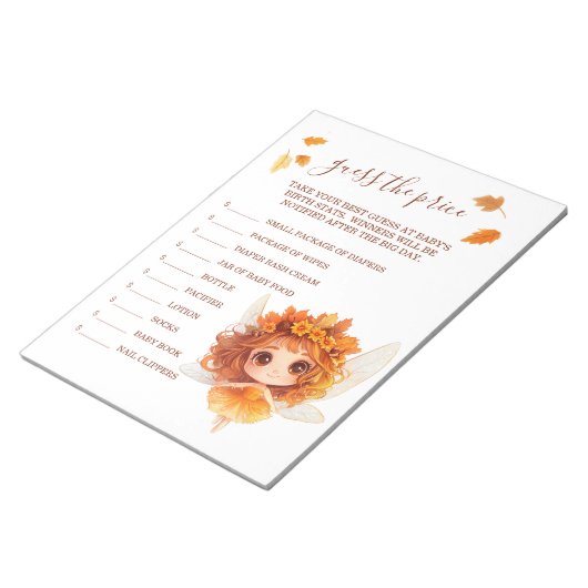 Herfst Fairy Woodland Raad de prijs Notitieblok (Schuin)