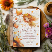 Herfst Fairy Woodland Verjaardag Kaart