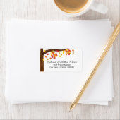 Herfst Falling Leaves Etiket (Insitu)