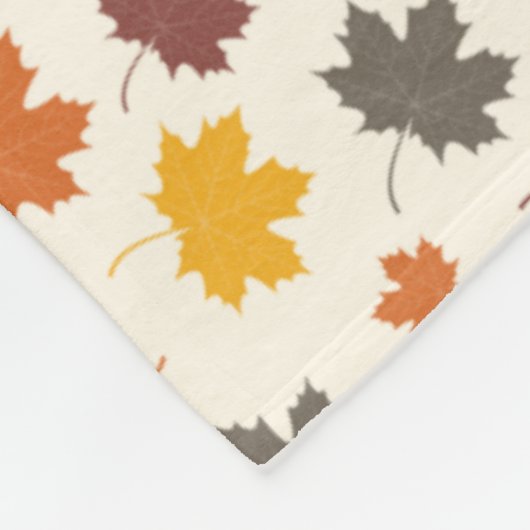 Herfst Falling Leaves Fleece Deken (Hoek)
