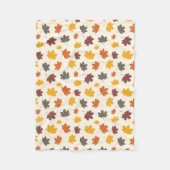 Herfst Falling Leaves Fleece Deken (Voorkant)
