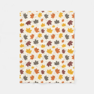 Herfst Falling Leaves Fleece Deken
