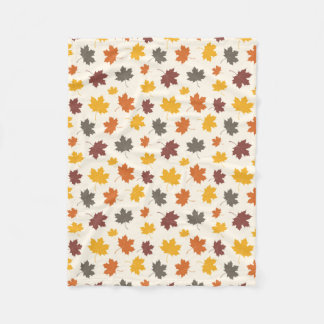 Herfst Falling Leaves Fleece Deken
