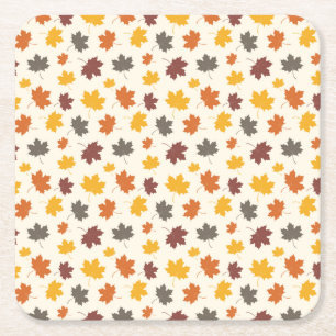 Herfst Falling Leaves Kartonnen Onderzetters
