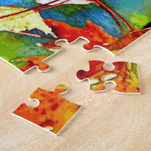 Herfst Falling Leaves Legpuzzel (Zijkant)
