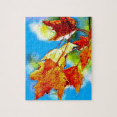 Herfst Falling Leaves Legpuzzel (Verticaal)
