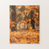 Herfst Falling Leaves Legpuzzel (Verticaal)