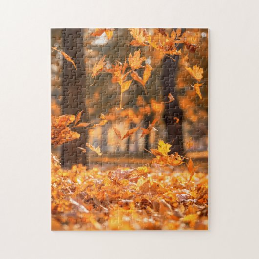 Herfst Falling Leaves Legpuzzel (Verticaal)