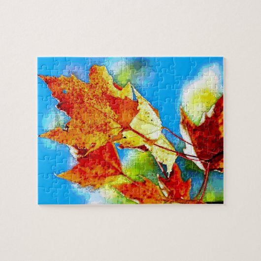 Herfst Falling Leaves Legpuzzel (Horizontaal)