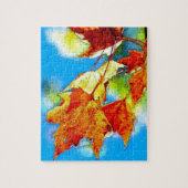 Herfst Falling Leaves Legpuzzel (Verticaal)