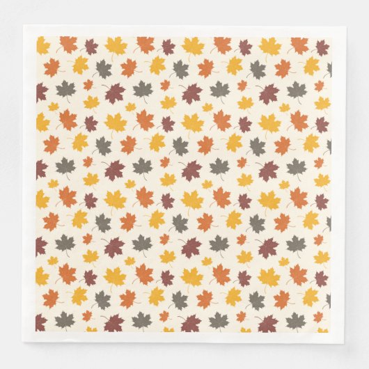 Herfst Falling Leaves Servet (Voorkant)