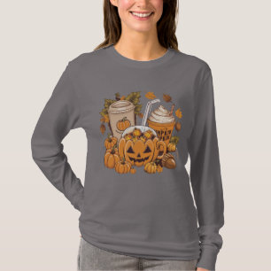 Herfst Familie Halloween Thanksgiving Lieflijke He T-shirt