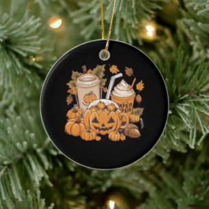 Herfst Familie Halloween Thanksgiving Schattig Her Keramisch Ornament