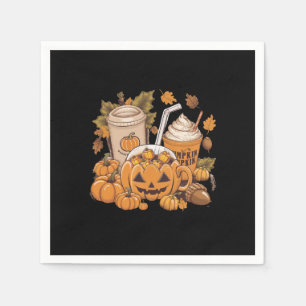 Herfst Familie Halloween Thanksgiving Schattig Her Servet