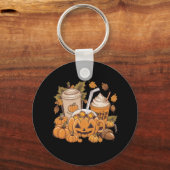 Herfst Familie Halloween Thanksgiving Schattige He Sleutelhanger (Voorkant)