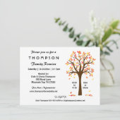 Herfst familiereünie, feest of evenement kaart (Staand voorkant)