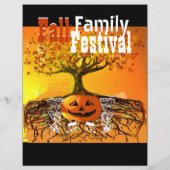Herfst Family Festival Halloween Herfst Event Flye Flyer (Achterkant)