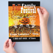 Herfst Family Festival Halloween Herfst Event Flye Flyer (Hand)