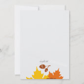 Herfst Fancy Fotouitnodiging Kaart (Achterkant)