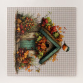 Herfst Fantasievol Vogelhuisje Puzzel (Horizontaal)