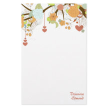 Herfst Fantasy Floral Specialized Stationery