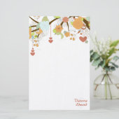 Herfst Fantasy Floral Specialized Stationery Briefpapier (Staand voorkant)