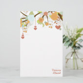 Herfst Fantasy Floral Specialized Stationery Briefpapier (Staand voorkant)