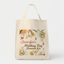 Herfst Fantasy Floral Wedding Day Survival Kit Bag Tote Bag