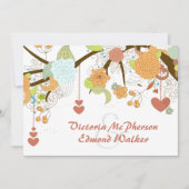 Herfst Fantasy Floral Wedding Invitation Kaart (Voorkant)