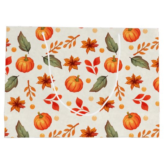 Herfst Fantasy Gift Bag Groot Cadeauzakje (Achterkant)