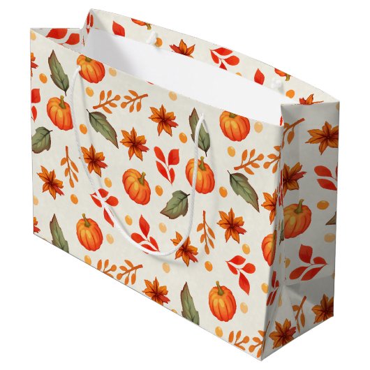 Herfst Fantasy Gift Bag Groot Cadeauzakje (Achterkant Gekanteld)