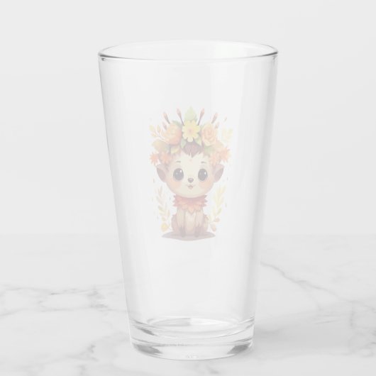 Herfst fauna glas (Achterkant)
