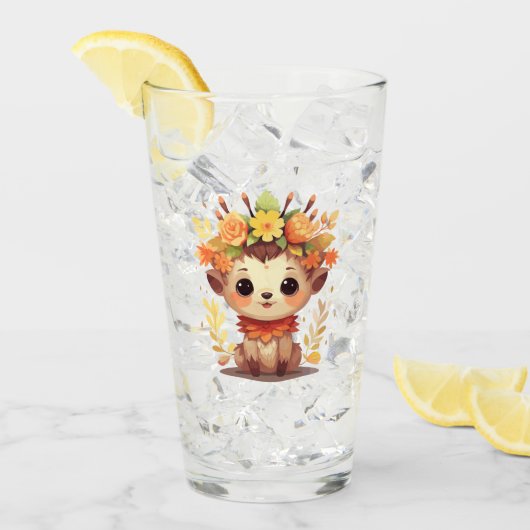 Herfst fauna glas (Voorkant ijs)