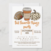 Herfst Favoriete Dingen Party Football Latte Pompo (Voorkant)