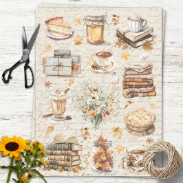 Herfst Favoriete Essentiële Esthetische Decoupage Tissuepapier