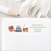 Herfst Favorieten Appels Boeken Red Wagon Pompoene Etiket (Insitu)