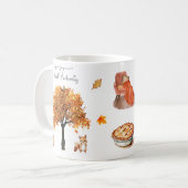 Herfst Favorieten Waterverf  Koffiemok (Voorkant links)