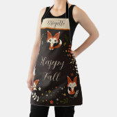 Herfst faxen met aanpasbare tekst op maat schort (Insitu)