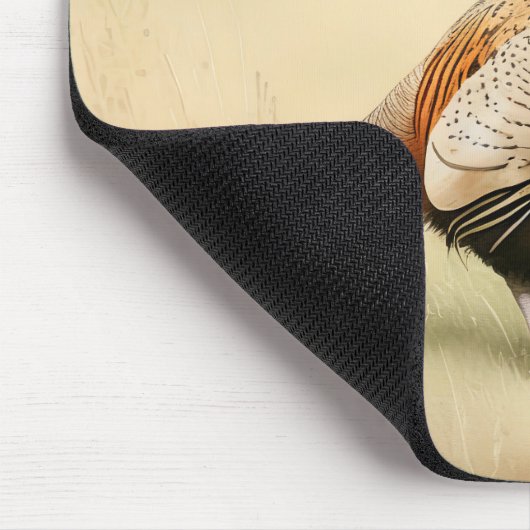 Herfst fazant in goudveld muismat (Hoek)