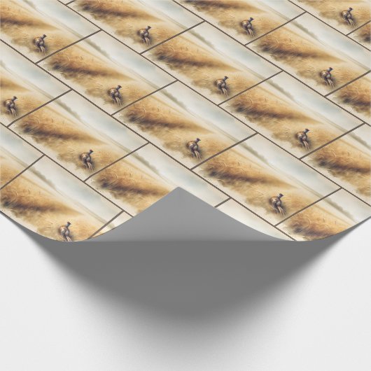 Herfst fazant in tarweveld cadeaupapier (Hoek)
