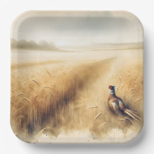 Herfst fazant Jubileum feest Papieren Bordje
