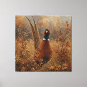 Herfst Fazant Olie Schilderij  Canvas Afdruk (Voorkant)