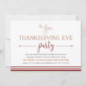 Herfst feast | Thanksgiving Eve Party Invitation Kaart (Voorkant)