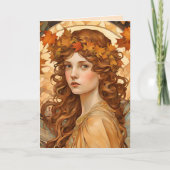 herfst feeëriek-artistiek kaart (Voorkant)